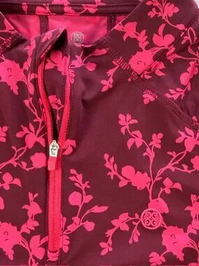 G/FORE | Tops | Gfore Performance Shirt Womens Large Top Red Maroon ...